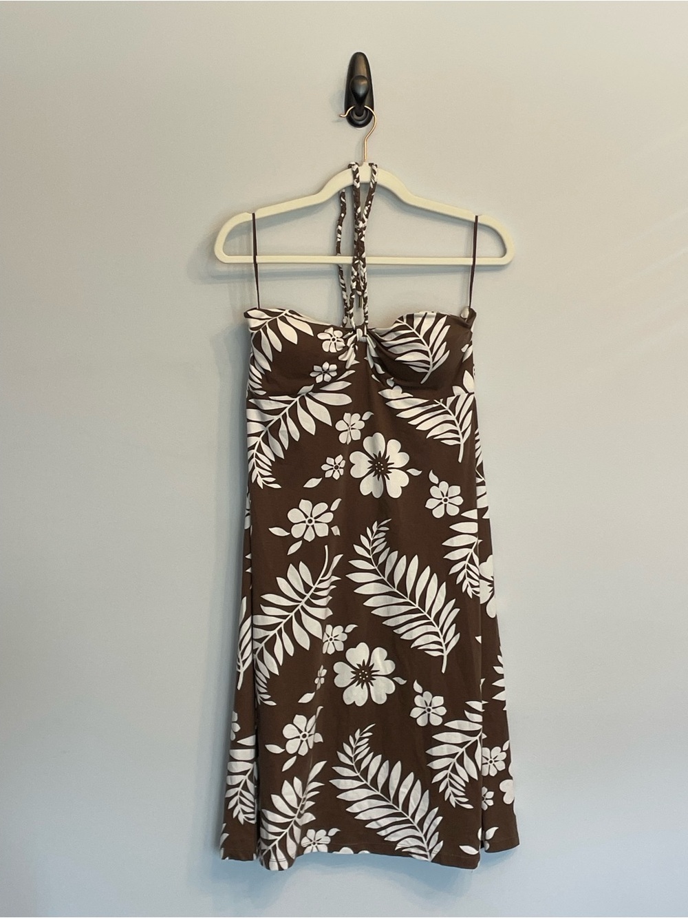 Tommy Bahama Brown and White Leaf-Print dress - Picture 2 of 11
